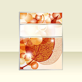 精美叶脉纹样矢量素材