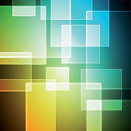 矢量幻彩星光方块图形背景