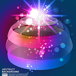 璀璨星光背景矢量素材