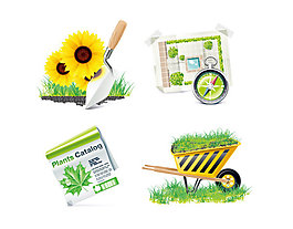 矢量素材园林工具