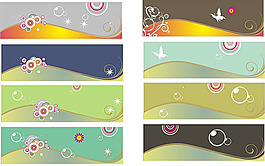 矢量素材动感波浪线条底纹