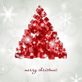 矢量素材缤纷圣诞树