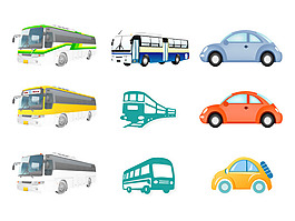 精美交通工具矢量素材