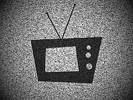 电视机剪影矢量素材