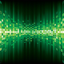 绿色马赛克背景矢量图