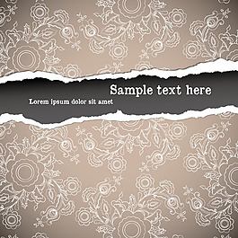 古典背景花纹矢量图