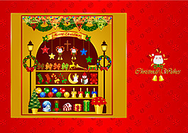 矢量喜庆节日圣诞卡片