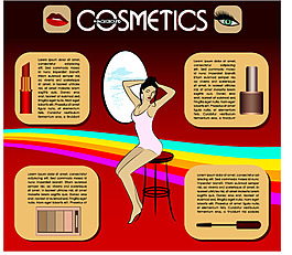 矢量女性元素广告海报图片