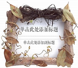 精美相框PPT模板