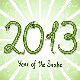 矢量2013新年蛇形背景图形