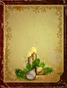 矢量节日精美复古花纹贺卡图案