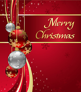 矢量圣诞卡片喜庆设计素材