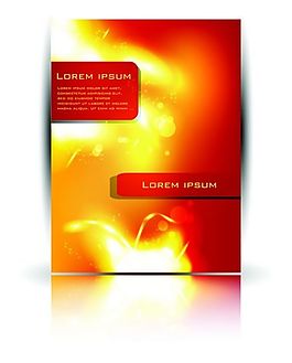 矢量炫彩潮流画册封面设计