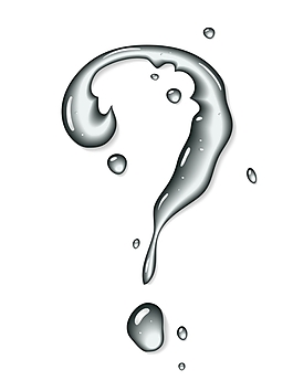 矢量水形问号素材设计