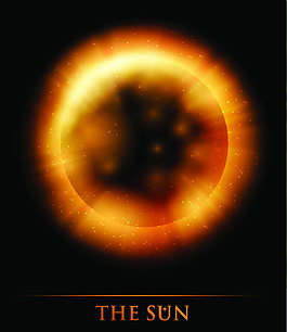 矢量太阳光晕背景设计