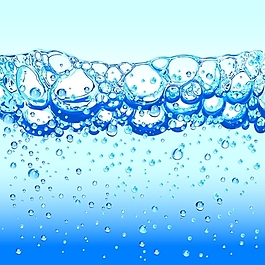 水元素水珠水花矢量图