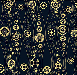 矢量经典圆形花纹图案背景素材