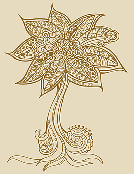 潮流线条插画矢量素材