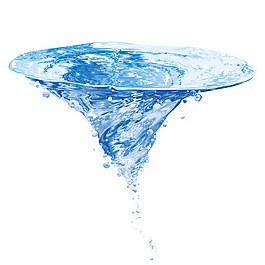 蓝色水纹水滴矢量素材背景