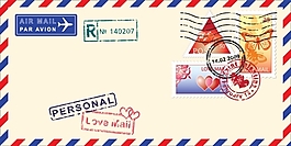 矢量精美信封素材图片