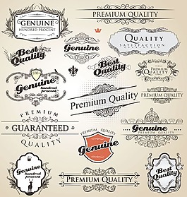 欧式框架花边矢量素材