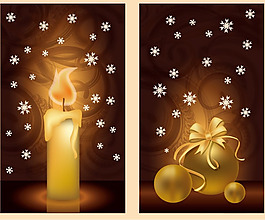 圣诞主题元素矢量图