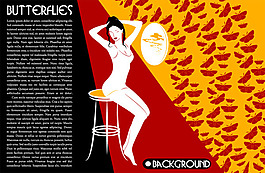 矢量时尚女性插画海报设计