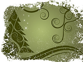 矢量圣诞卡片雪花背景素材