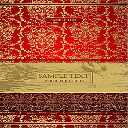 古典花纹背景矢量图