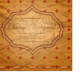 欧式复古邀请函矢量素材
