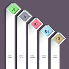 矢量数字条幅设计素材