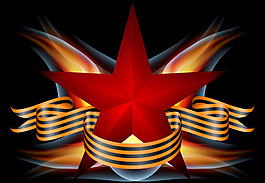 矢量徽章丝带背景图片