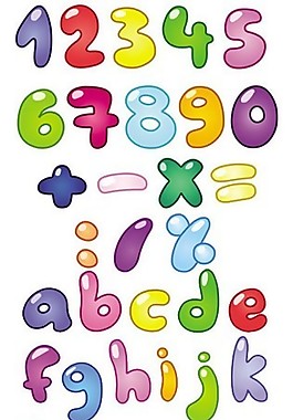 卡通字母