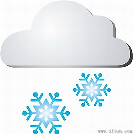 天气下雪图标
