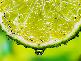 柠檬 水珠