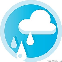 云朵下雨图标