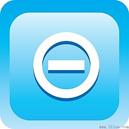 蓝色暂停图标素材