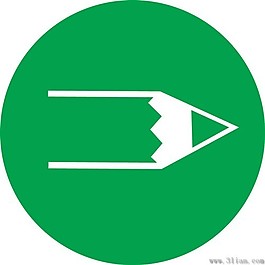 绿色铅笔图标