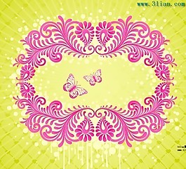 精美花边与蝴蝶
