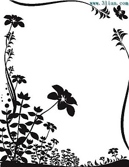 植物花边