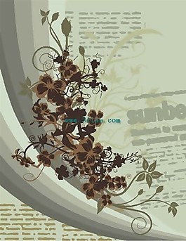 鲜花花朵与背景