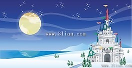 城堡夜景