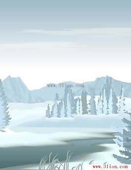冬季下雪风景