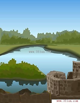 湖泊风景