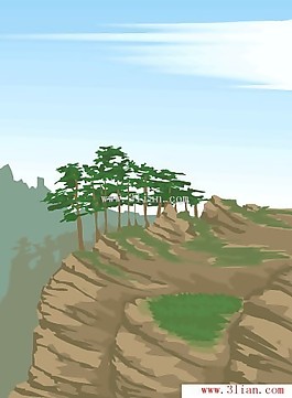 美丽的山峰