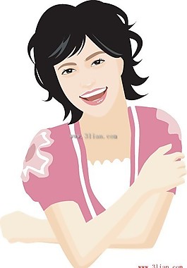 开心的女士