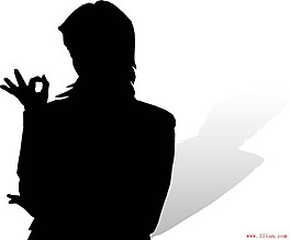 女士剪影