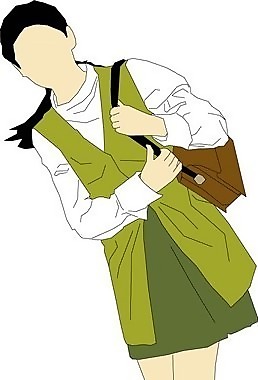 职业女性剪影