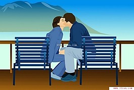 情侣接吻