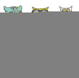 卡通猫头鹰插画